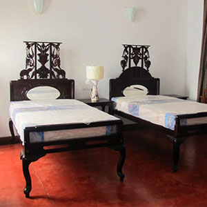 Rosewood + Teakwood mix headboard we use original old pieces