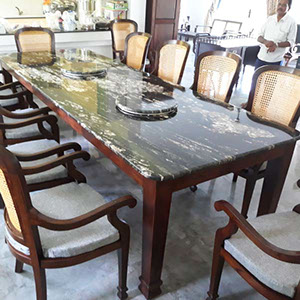 Table with granite top