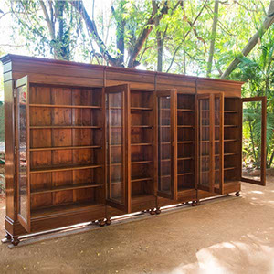 Library wall, Teakwood