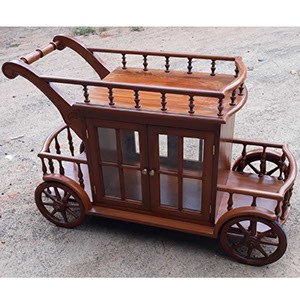 Bottle cabinet on wheels 