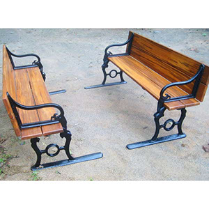 Cast iron foldable garden bench