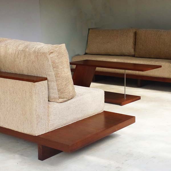 Teakwood with Teak veneer mix sofa set