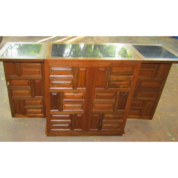 Foldable bar cabinet
